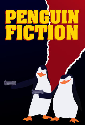 Parodia a Madagascar Penguins y Pulp Fiction