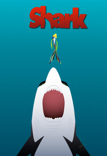 Parodia a Jaws y Shark Tales