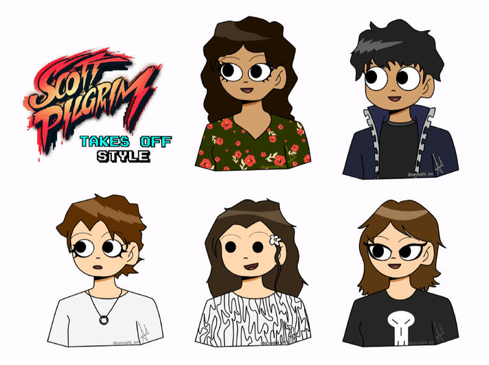 Scott Pilgrim Takes off Style